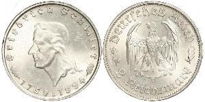 2 Mark Alemania nazi (1933-1945) Plata 