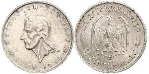 2 Mark Alemania nazi (1933-1945) Plata 