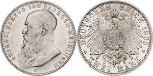 2 Mark Ducado de Sajonia-Meiningen (1680 - 1918) Plata Jorge II de Sajonia-Meiningen