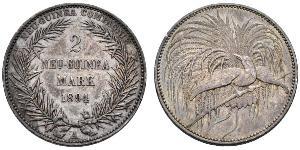 2 Mark Nueva Guinea Plata 