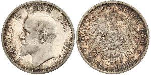 2 Mark Principado de Lippe (1123 - 1918) Plata Leopoldo IV de Lippe