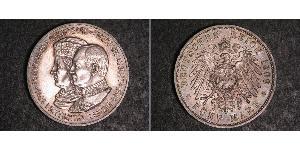 2 Mark Reino de Sajonia (1806 - 1918) Plata Federico Augusto III de Sajonia (1865-1932)