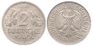 2 Mark Germania Ovest (1949-1990) Rame/Nichel 