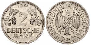 2 Mark Germania Ovest (1949-1990) Rame/Nichel 