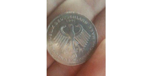 2 Mark Germania Ovest (1949-1990) Rame/Nichel 