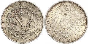 2 Mark Freie Hansestadt Bremen Silber 