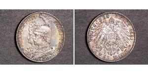 2 Mark Königreich Preußen (1701-1918) Silber Wilhelm II, German Emperor (1859-1941)