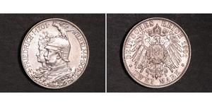 2 Mark Königreich Preußen (1701-1918) Silber Wilhelm II, German Emperor (1859-1941)