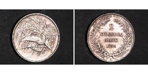 2 Mark Neuguinea Silber 