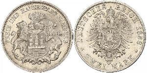 2 Mark Hamburg / Germany Silver 