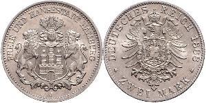 2 Mark Hamburg / Germany Silver 