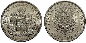 2 Mark Hamburg / Germany Silver 