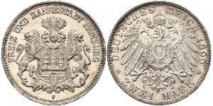 2 Mark Hamburg / Germany Silver 