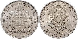 2 Mark Hamburg / Germany Silver 