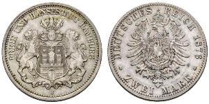 2 Mark Hamburg / Germany Silver 