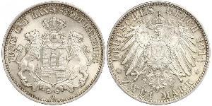 2 Mark Hamburg / Germany Silver 