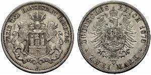 2 Mark Hamburg / Germany Silver 