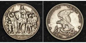 2 Mark Kingdom of Prussia (1701-1918) Silver 