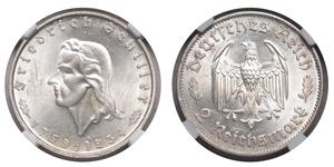 2 Mark Nazi Germany (1933-1945) Silver 