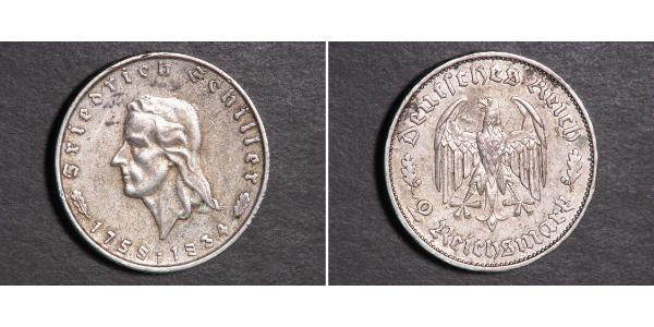 2 Mark Nazi Germany (1933-1945) Silver 