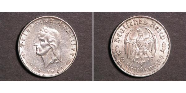 2 Mark Nazi Germany (1933-1945) Silver 