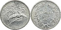 2 Mark New Guinea Silver 