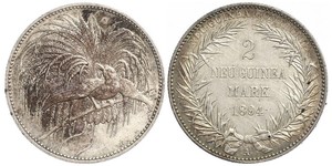 2 Mark New Guinea Silver 