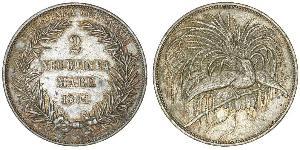 2 Mark New Guinea Silver 