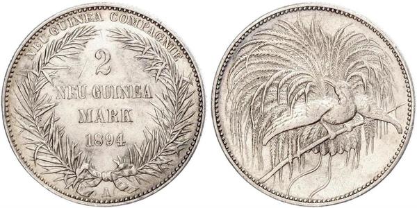 2 Mark New Guinea 銀 