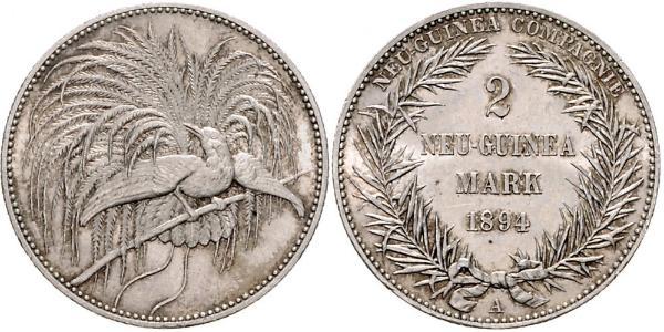 2 Mark New Guinea 銀 