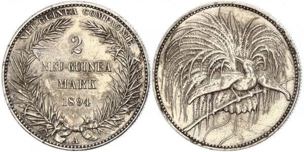 2 Mark New Guinea 銀 
