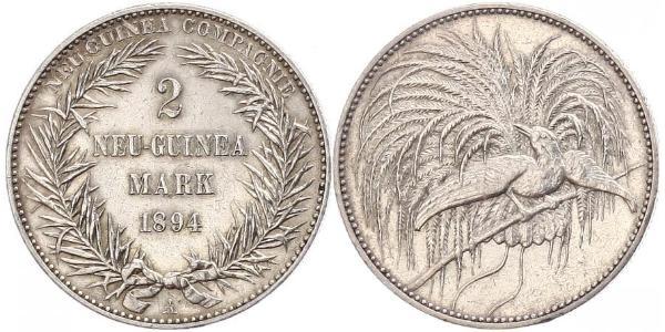 2 Mark New Guinea 銀 