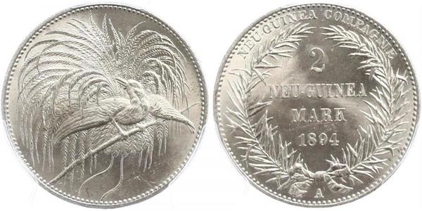 2 Mark New Guinea 銀 