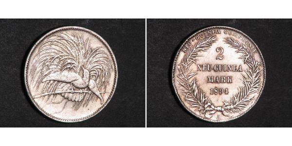 2 Mark New Guinea 銀 