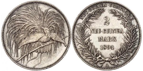 2 Mark New Guinea 銀 