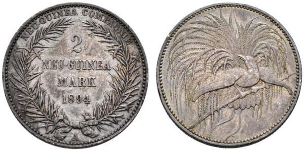 2 Mark New Guinea 銀 