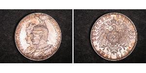 2 Mark 普魯士王國 (1701 - 1918) 銀 威廉二世 (德国)