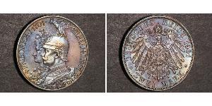 2 Mark 普魯士王國 (1701 - 1918) 銀 威廉二世 (德国)