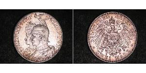 2 Mark 普魯士王國 (1701 - 1918) 銀 威廉二世 (德国)
