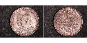2 Mark 普魯士王國 (1701 - 1918) 銀 威廉二世 (德国)