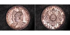 2 Mark 普魯士王國 (1701 - 1918) 銀 威廉二世 (德国)