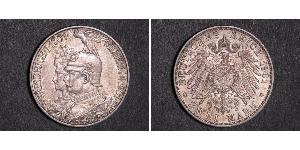 2 Mark 普魯士王國 (1701 - 1918) 銀 威廉二世 (德国)