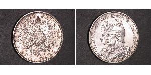 2 Mark 普魯士王國 (1701 - 1918) 銀 威廉二世 (德国)