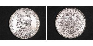 2 Mark 普魯士王國 (1701 - 1918) 銀 威廉二世 (德国)
