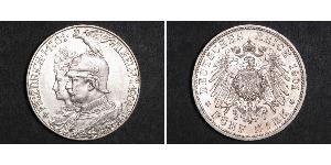 2 Mark 普魯士王國 (1701 - 1918) 銀 威廉二世 (德国)