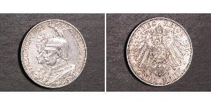 2 Mark 普魯士王國 (1701 - 1918) 銀 威廉二世 (德国)