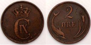 2 Ore Danemark Bronze 