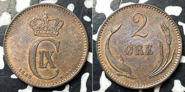 2 Ore Danemark Bronze 