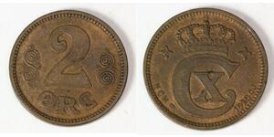 2 Ore Denmark Bronze Christian X of Denmark (1870 - 1947)