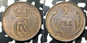 2 Ore Dänemark Bronze 